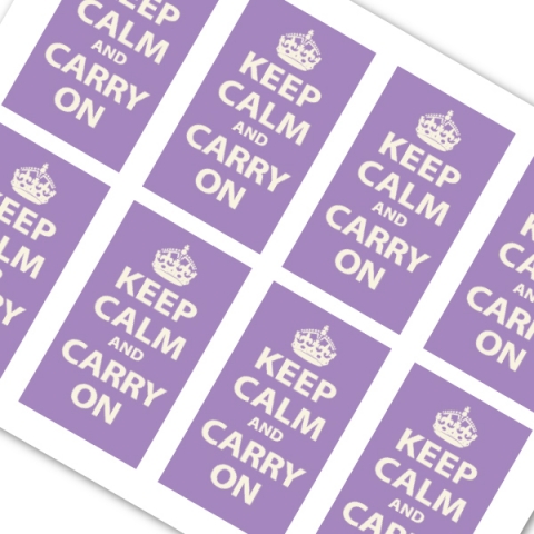 Lavender Keep Calm and Carry On