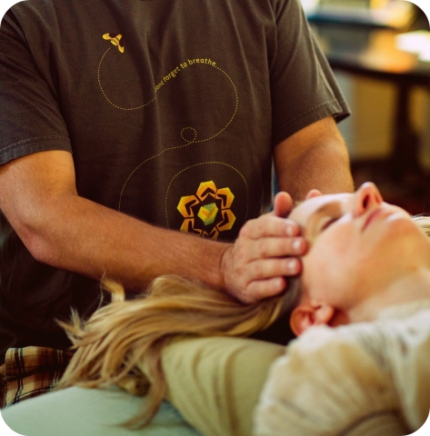 Reiki Hands on Temple