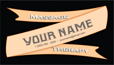 Massage Therapy Ribbon Design