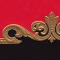 Red and Black Embossed Label Blank