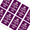 Purple Keep Calm and Carry On