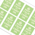 Keep Calm and Carry On Pistachio Green