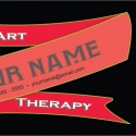 Red Ribbon Banner Business Card